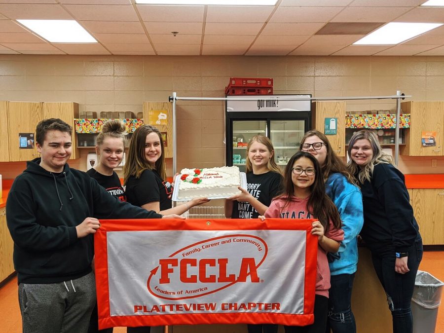 The+Platteview+FCCLA+Chapter+celebrated+FCCLA+Week+2020+by+having+a+birthday+party+to+celebrate+the+CTE+Organization%E2%80%99s+establishment.+Senior+Mallory+Kern+says%2C+%0A%E2%80%9CIt%E2%80%99s+starting+to+become+a+tradition+with+the+Platteview+Chapter%2C+a+great+way+to+bring+our+%0A%E2%80%98FCCLA+Family%E2%80%99+together.%E2%80%9D