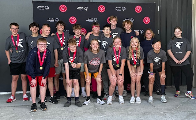 The Unified Football team after a successful competition.